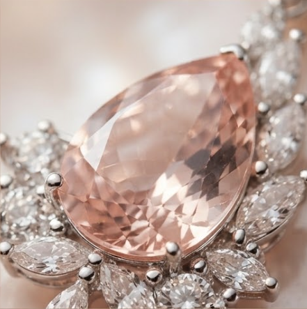 Elegant Teardrop Crystal Vine Pendant Necklace