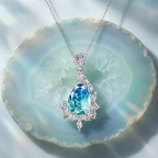 Ocean Breeze Gradient Teardrop Asymmetrical Pendant